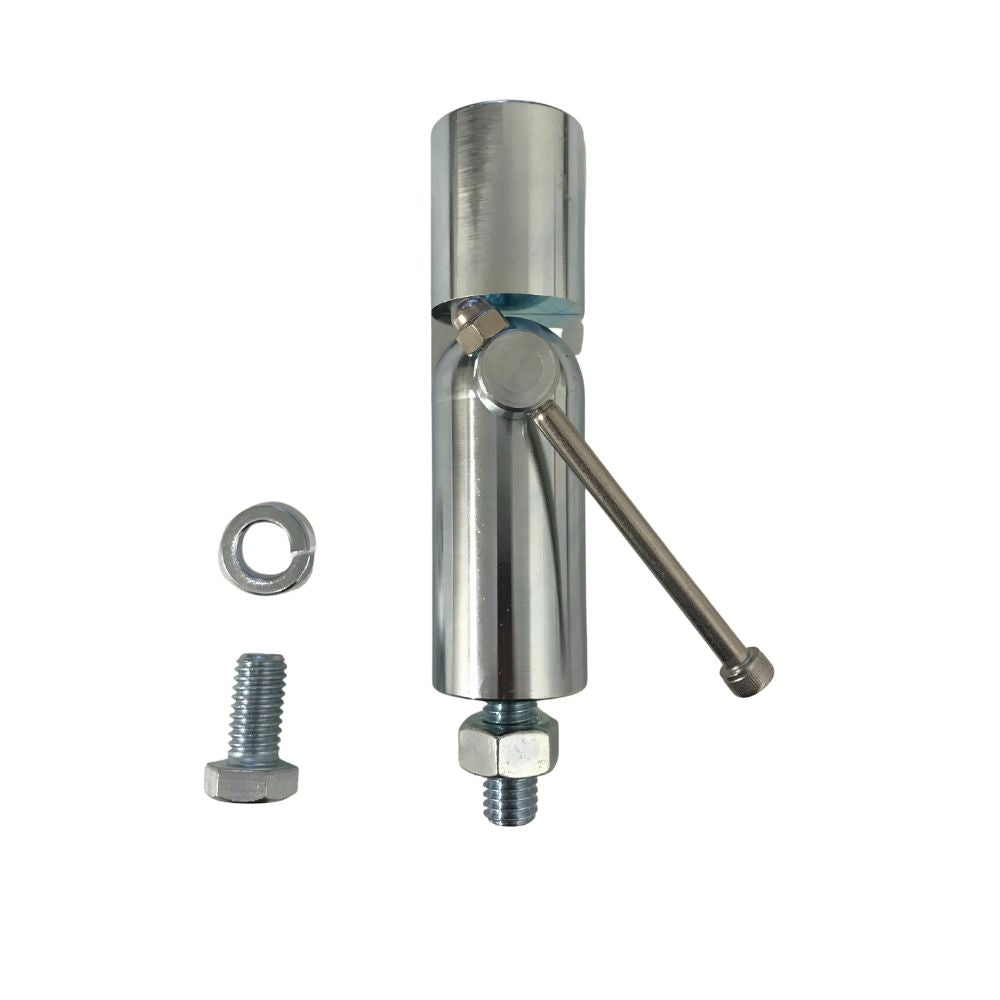 Vehicle Safety Flag (VSF) foldable base, demonstrating its practical foldable feature for convenient storage and use.